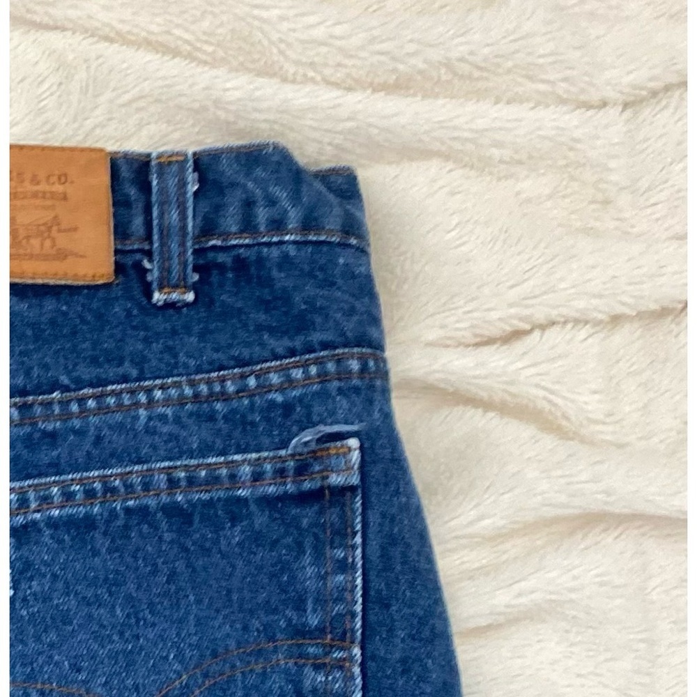 Levi's 1998 Orange Tab vintage straight leg jeans dark wash 38x30 - Picture 5 of 10